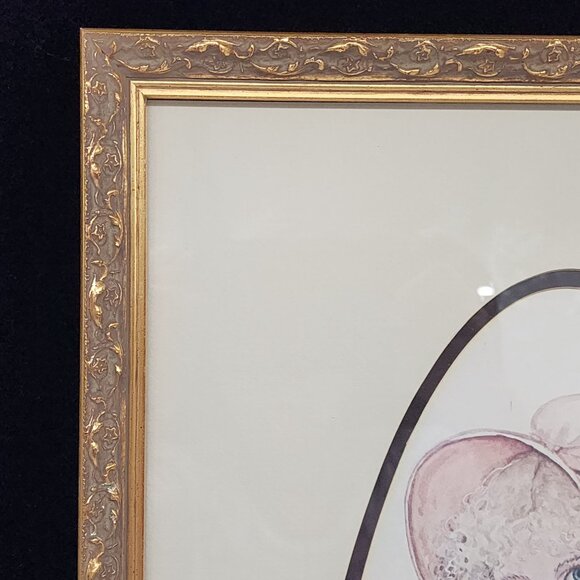 Vintage Wood Picture Photo Frame Ornate Detailed Gold Girl Print 13.5"x25.5" - Picture 8 of 16